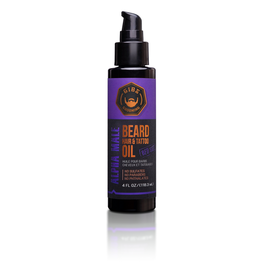 Beard, Hair & Tattoo Oil: Alpha Male 4 oz