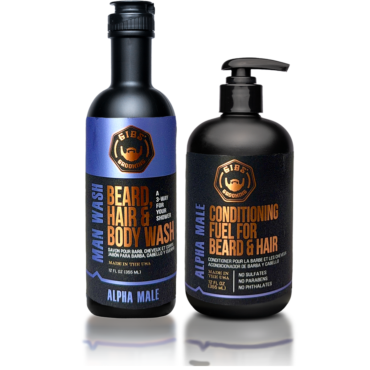 Alpha Male Man Wash and Conditioner Holiday Duo
