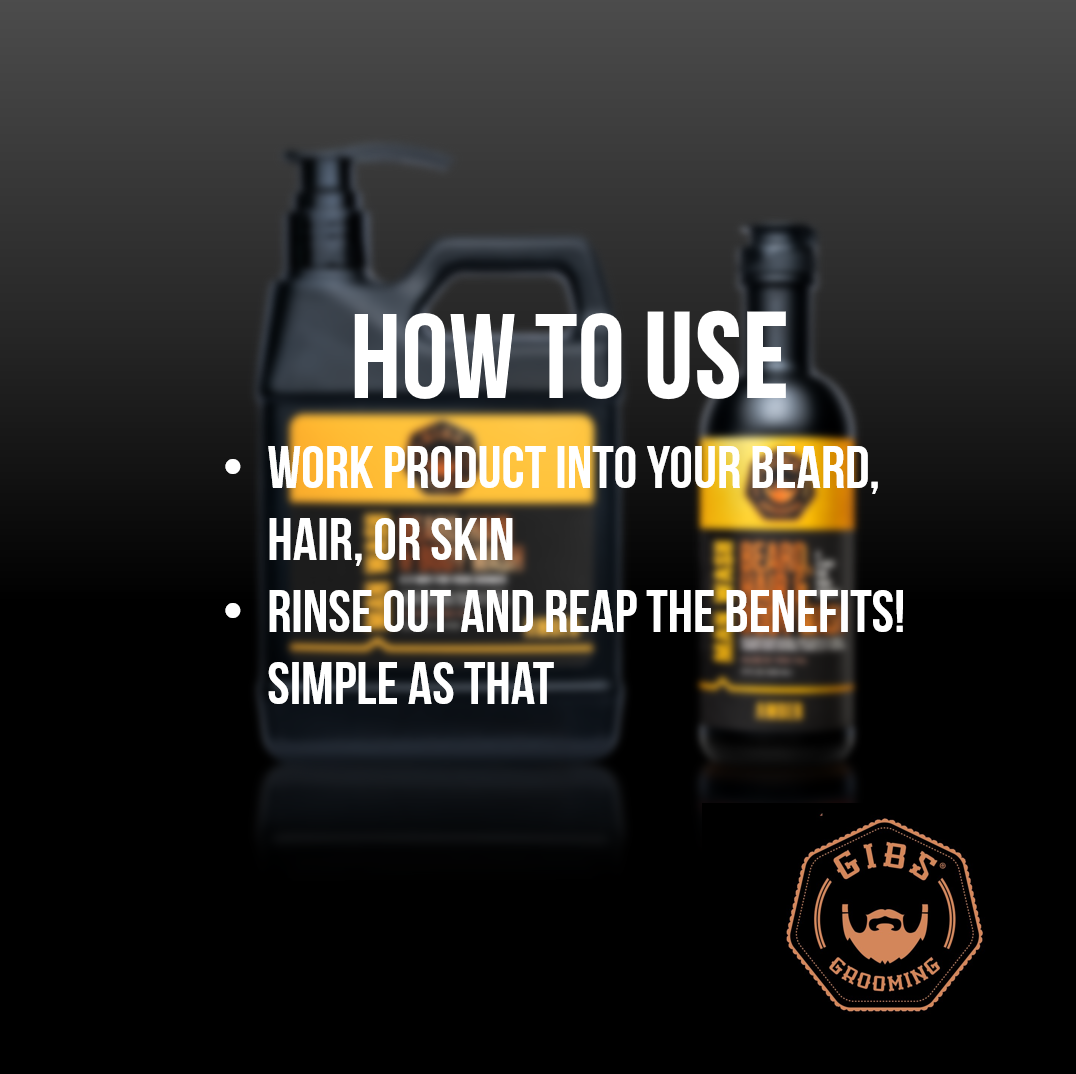 Amber Man Wash: Beard, Hair & Body Wash Liter (32 oz)