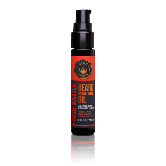 Beard, Hair & Tattoo Oil: Bush Master 1 oz