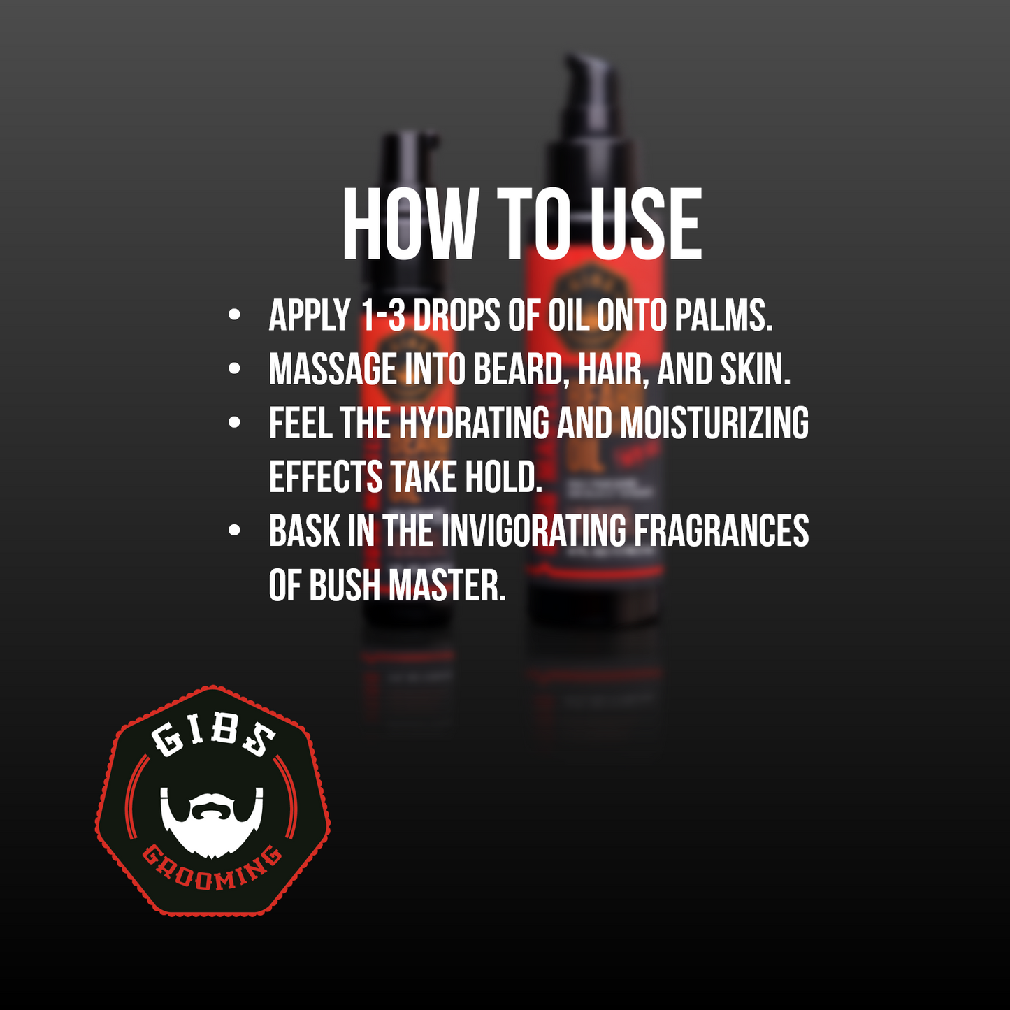 Beard, Hair & Tattoo Oil: Bush Master 4 oz