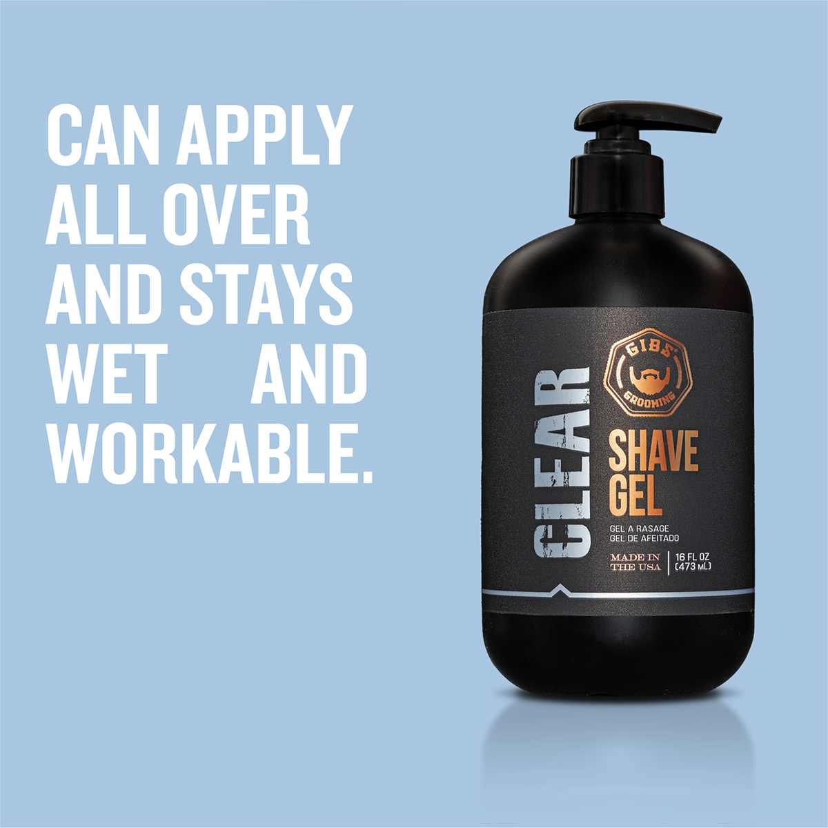 Clear Shave Gel 16 oz