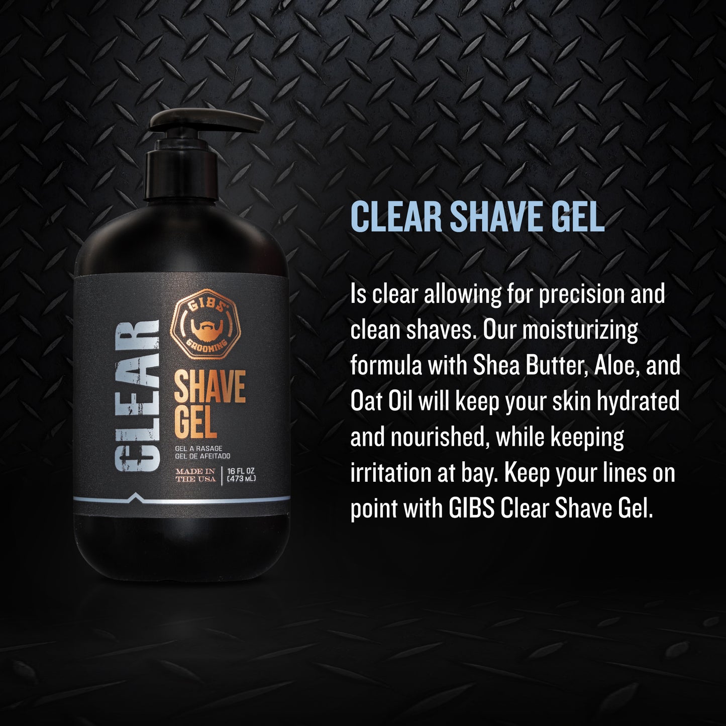 Clear Shave Gel 16 oz
