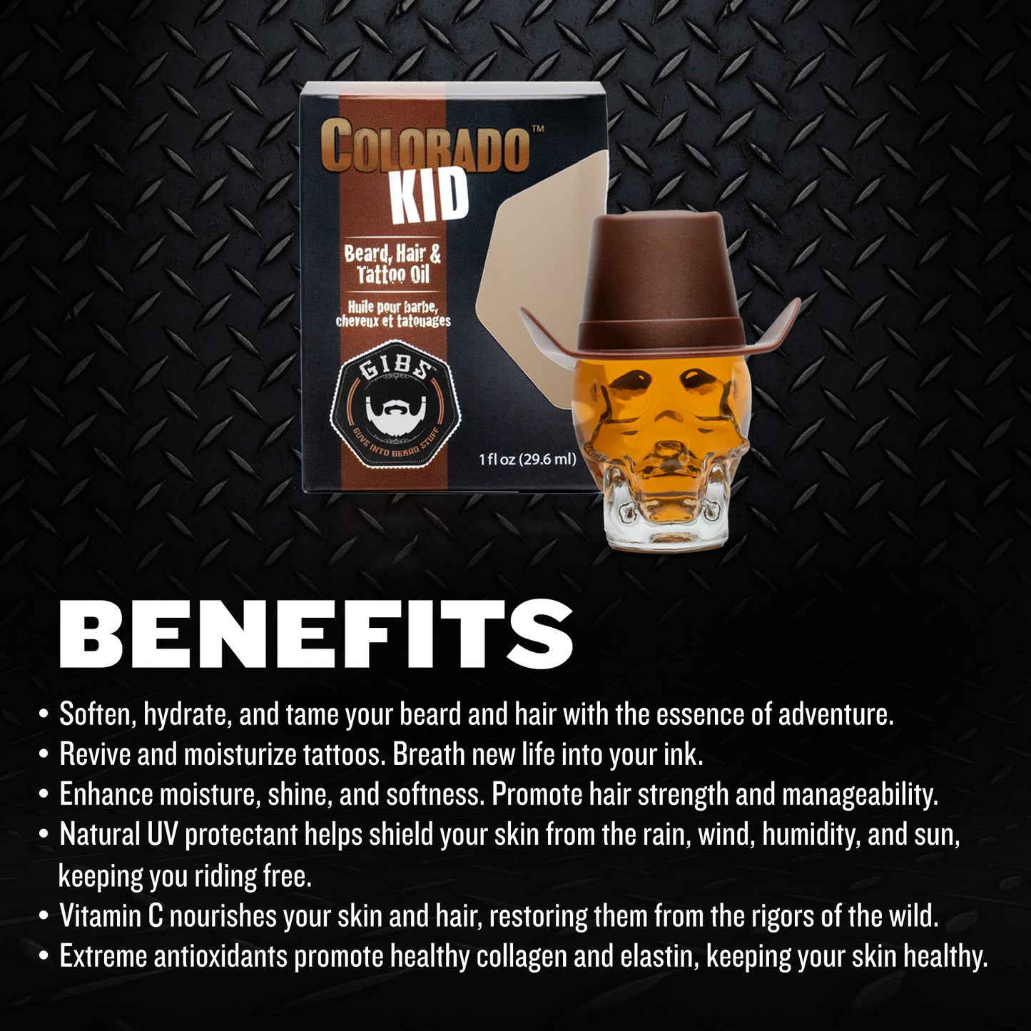 Colorado Kid Signature Oil Glass Skull