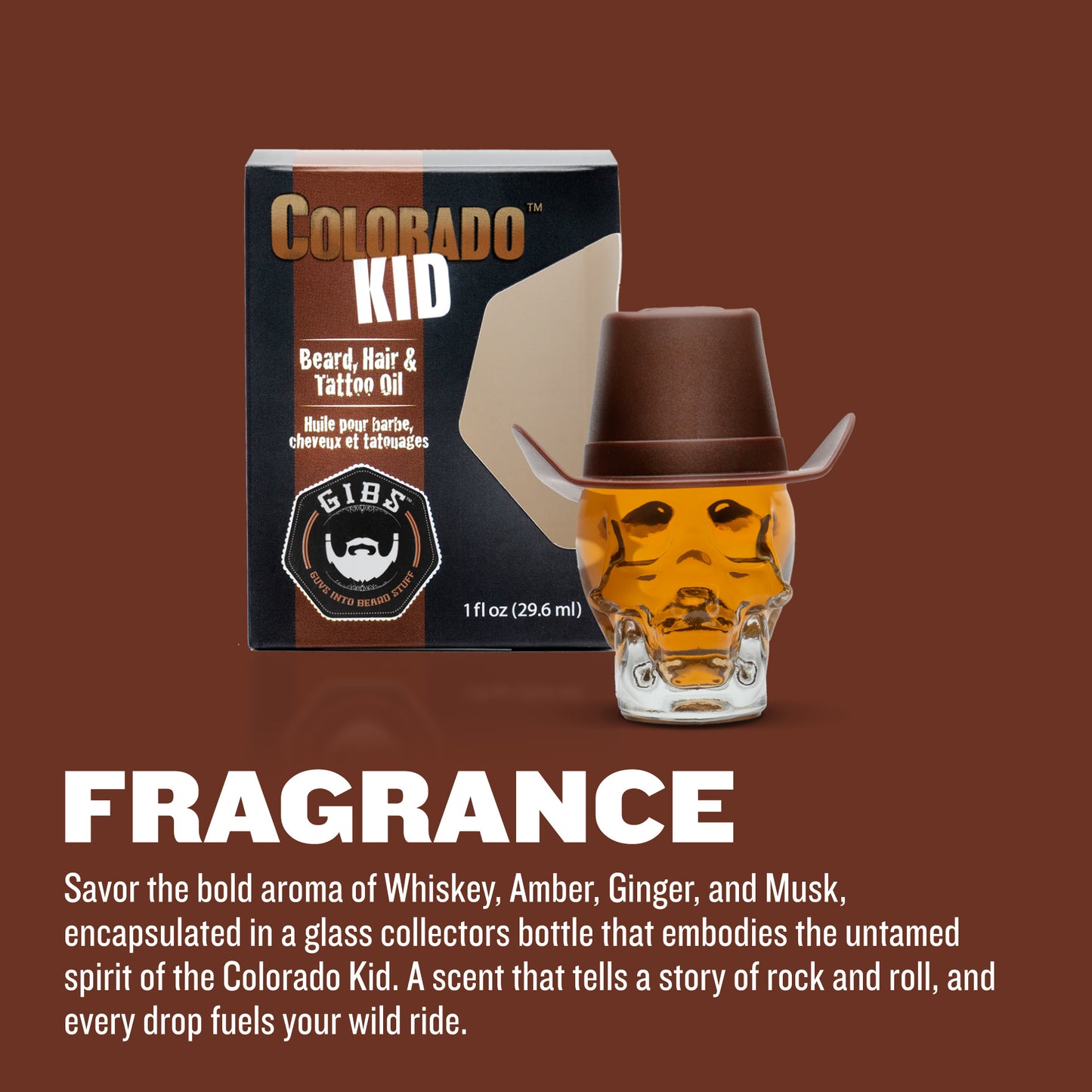 Colorado Kid Signature Oil Glass Skull