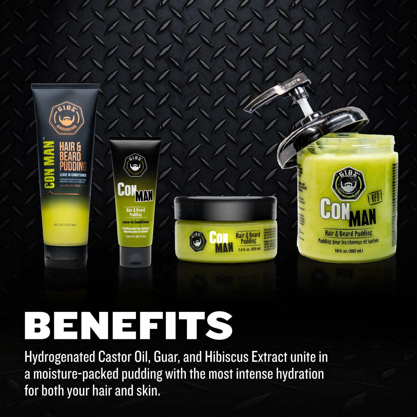 Con Man Hair & Beard Pudding 19 oz