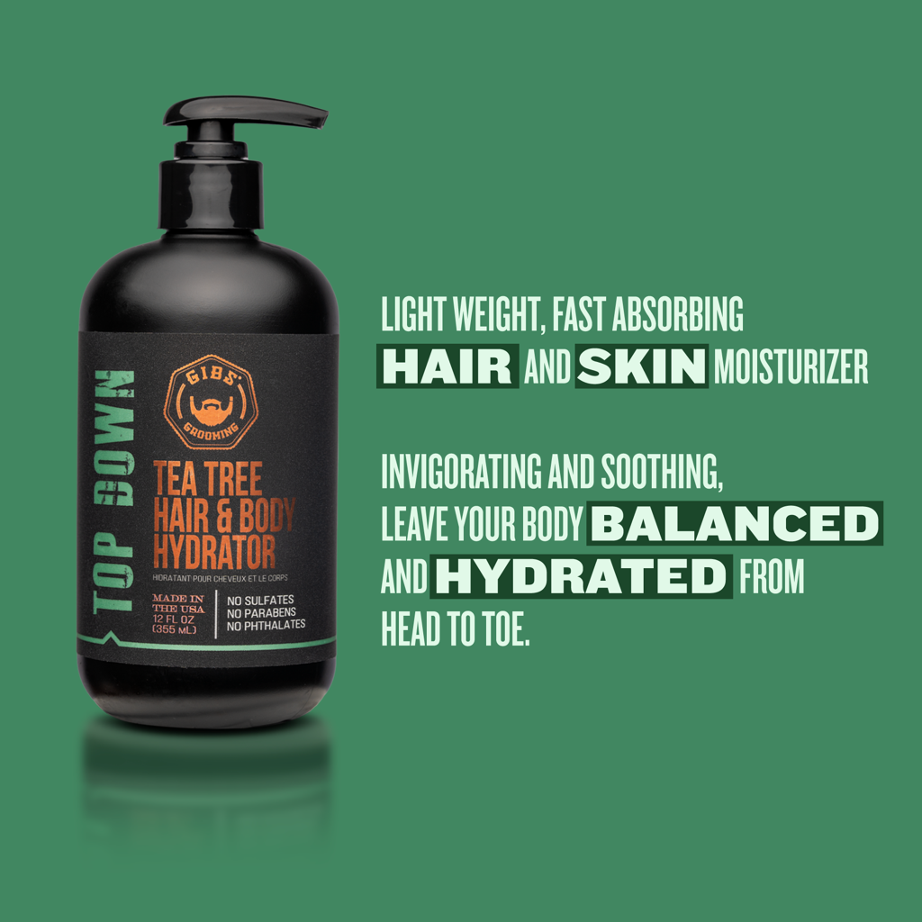 Top Down Tea Tree Hair & Body Hydrator 12 oz