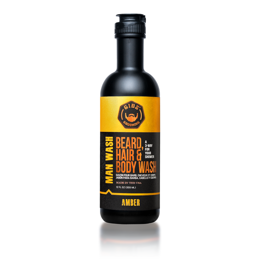 Amber Man Wash: Beard, Hair & Body Wash 12 oz