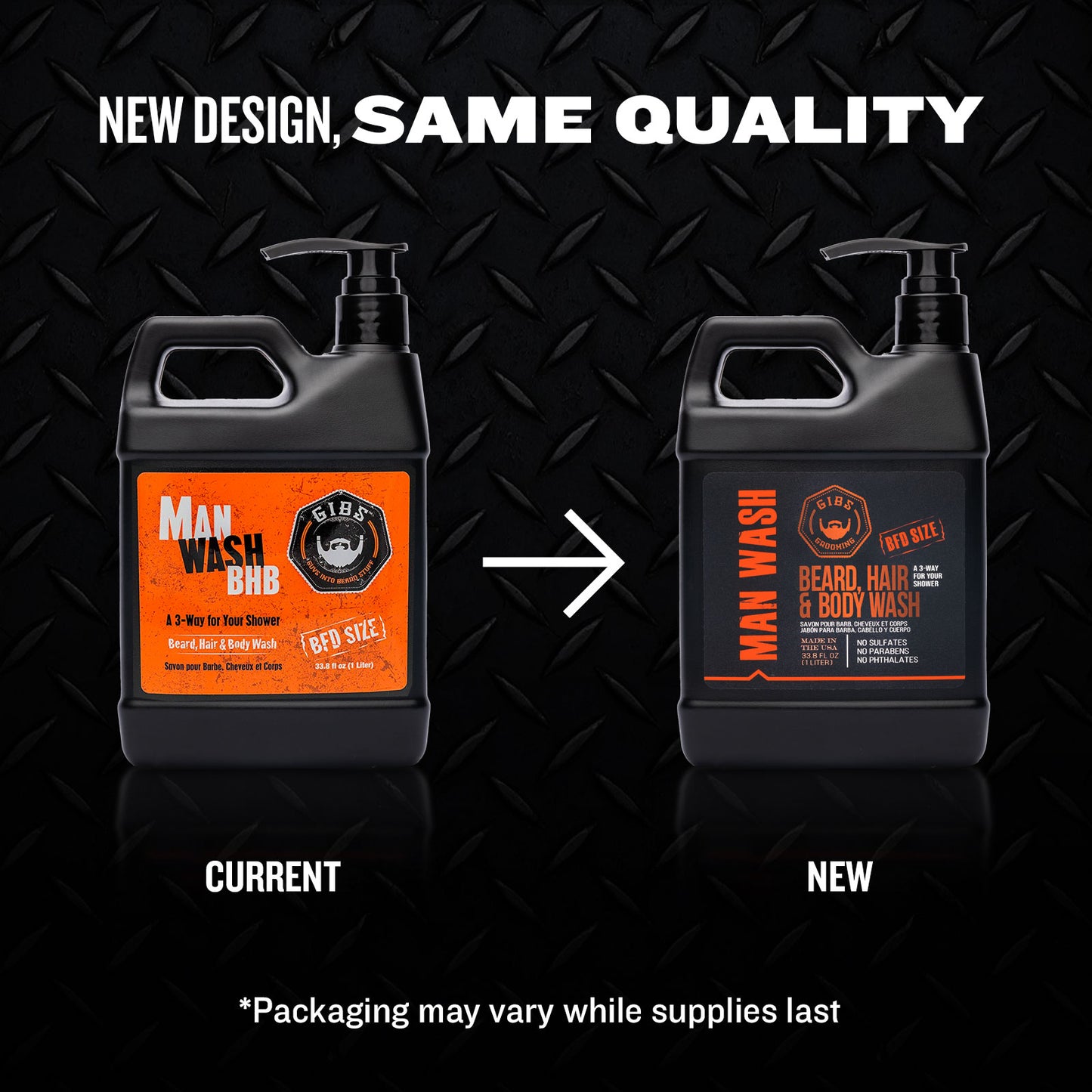 Original Man Wash: Beard, Hair & Body Liter