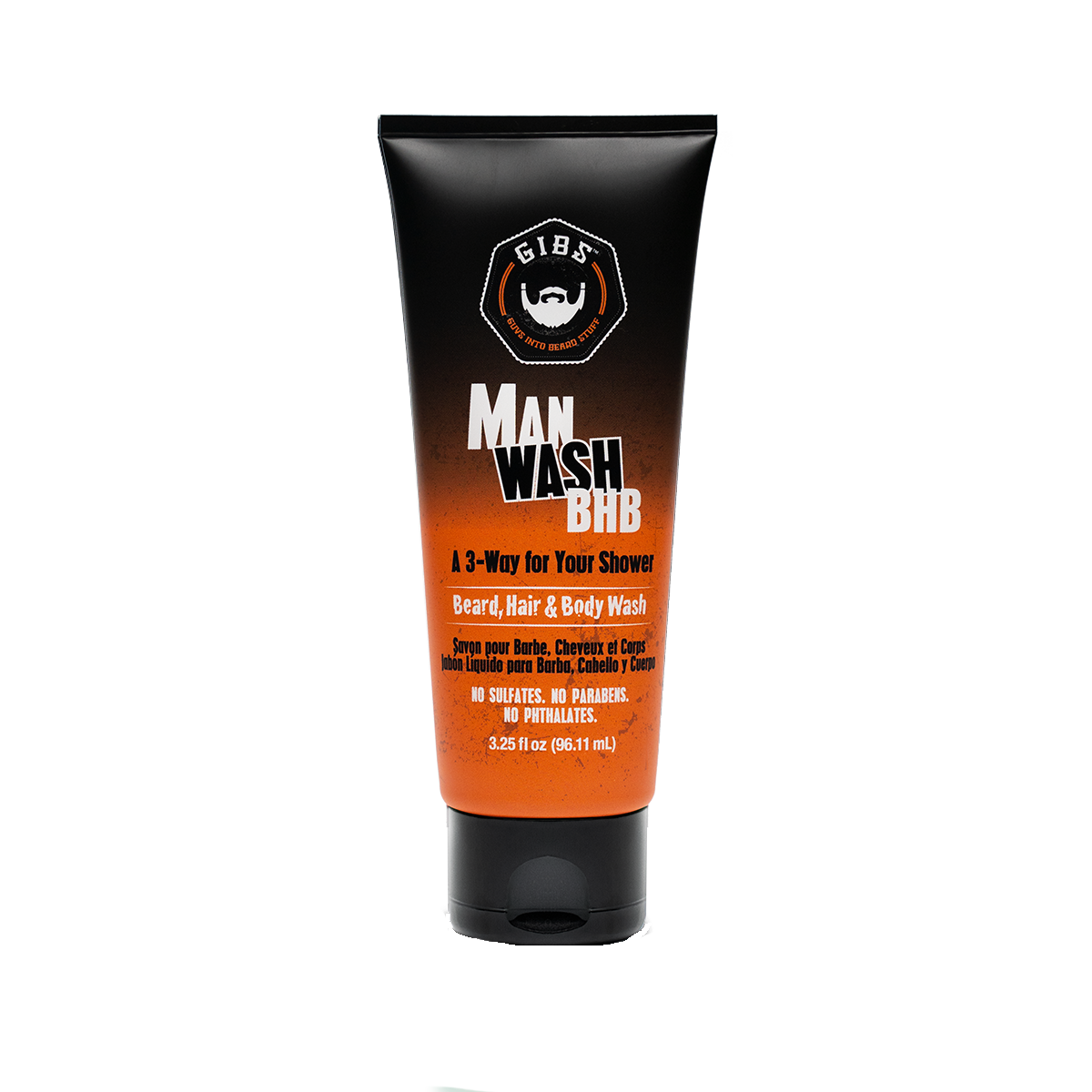 Original Man Wash: Beard, Hair & Body 3.25 oz