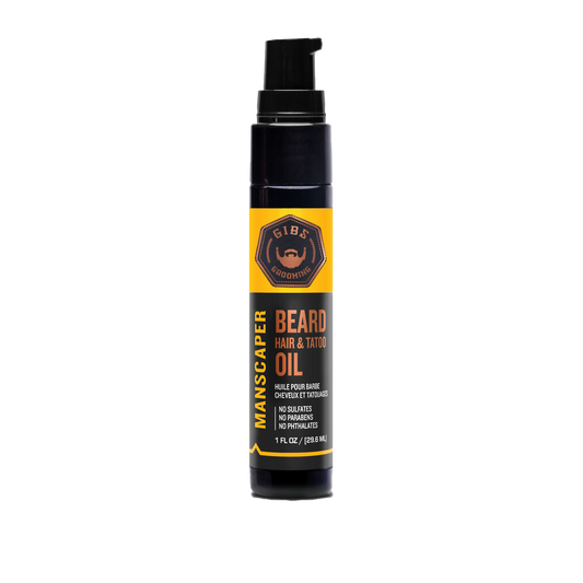 Beard, Hair & Tattoo Oil: Manscaper 1 oz