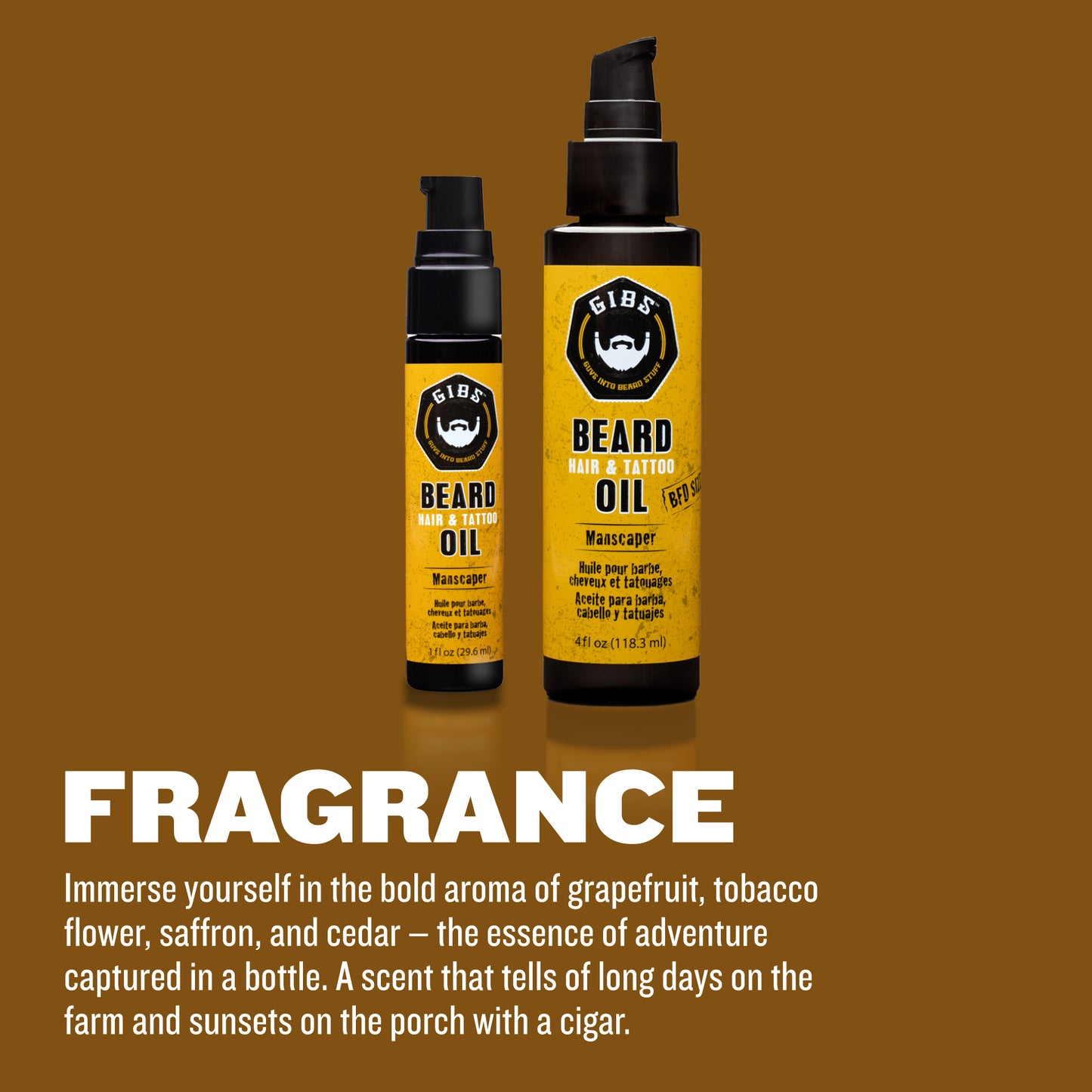 Beard, Hair & Tattoo Oil: Manscaper 4.oz.