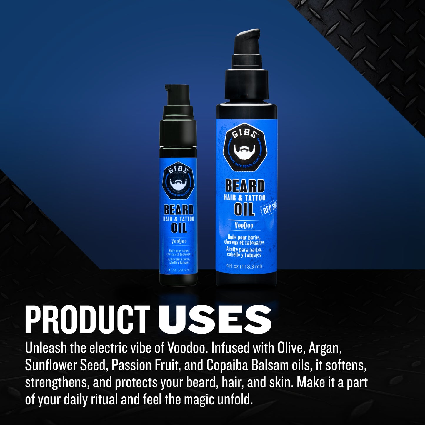 Beard, Hair & Tattoo Oil: Voodoo Prince 4oz.