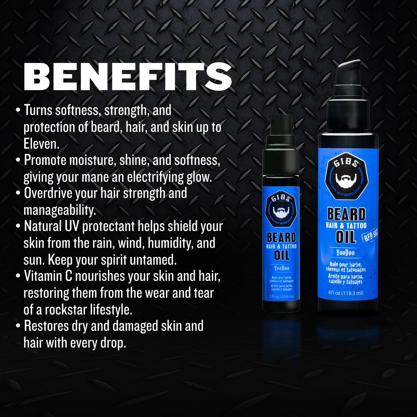 Beard, Hair & Tattoo Oil: Voodoo Prince 4oz.