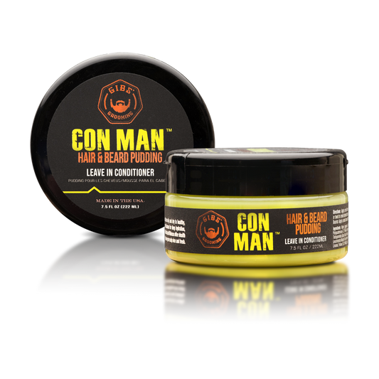 Con Man Hair & Beard Pudding 7.5 oz Jar
