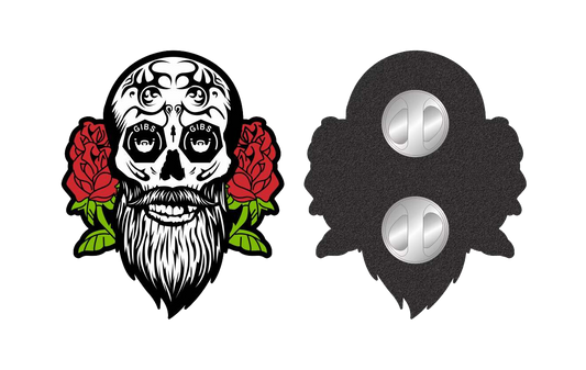 GIBS Skull and Roses Pin