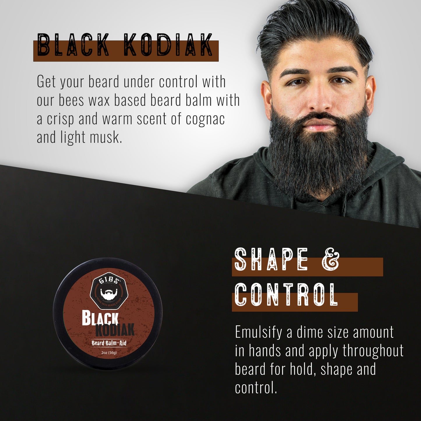 Black Kodiak Beard Balm-Aid