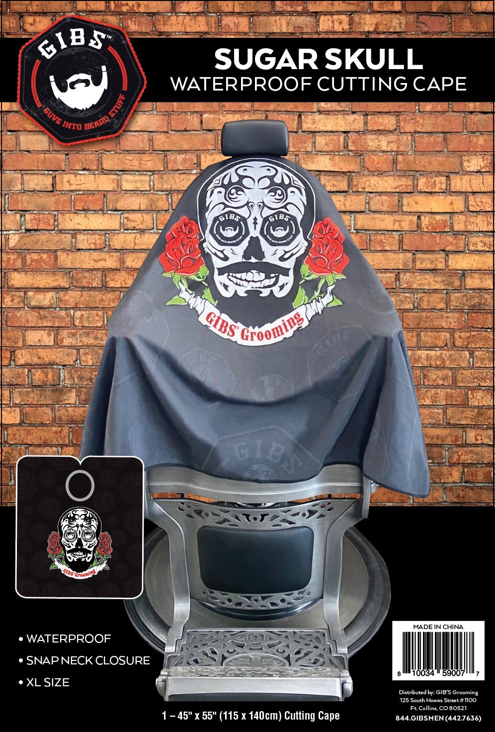 GIBS Sugar Skull Cape