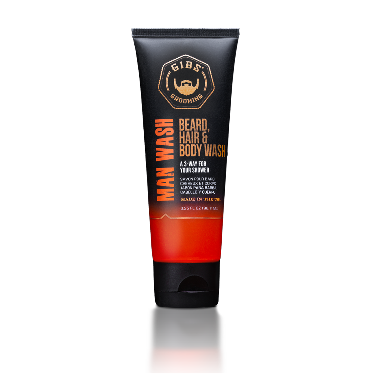 Original Man Wash: Beard, Hair & Body 3.25 oz