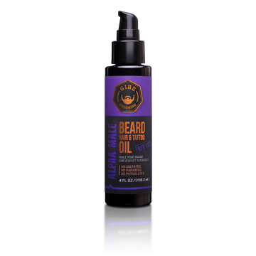 Beard, Hair & Tattoo Oil: Alpha Male 4 oz