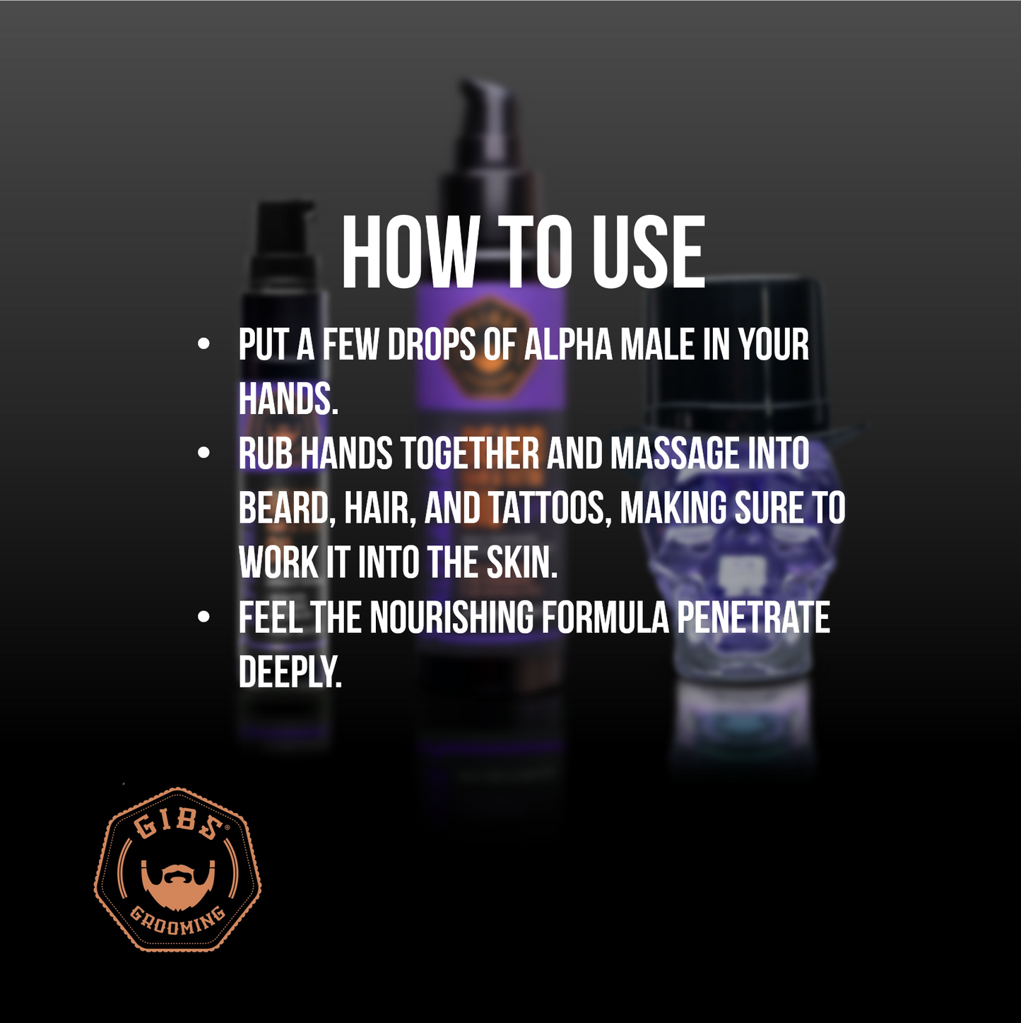 Beard, Hair & Tattoo Oil: Alpha Male 1oz