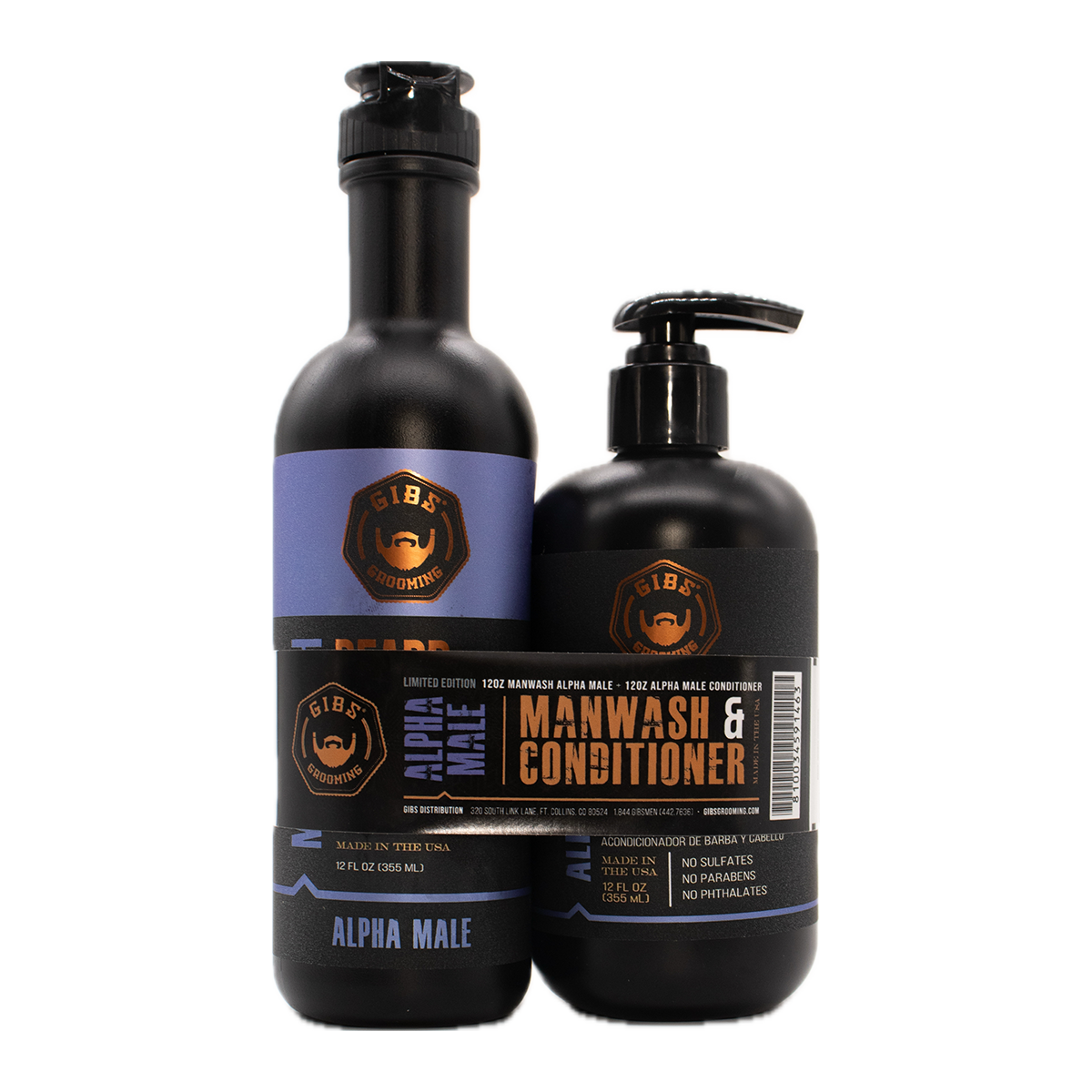 Alpha Male Man Wash and Conditioner Holiday Duo