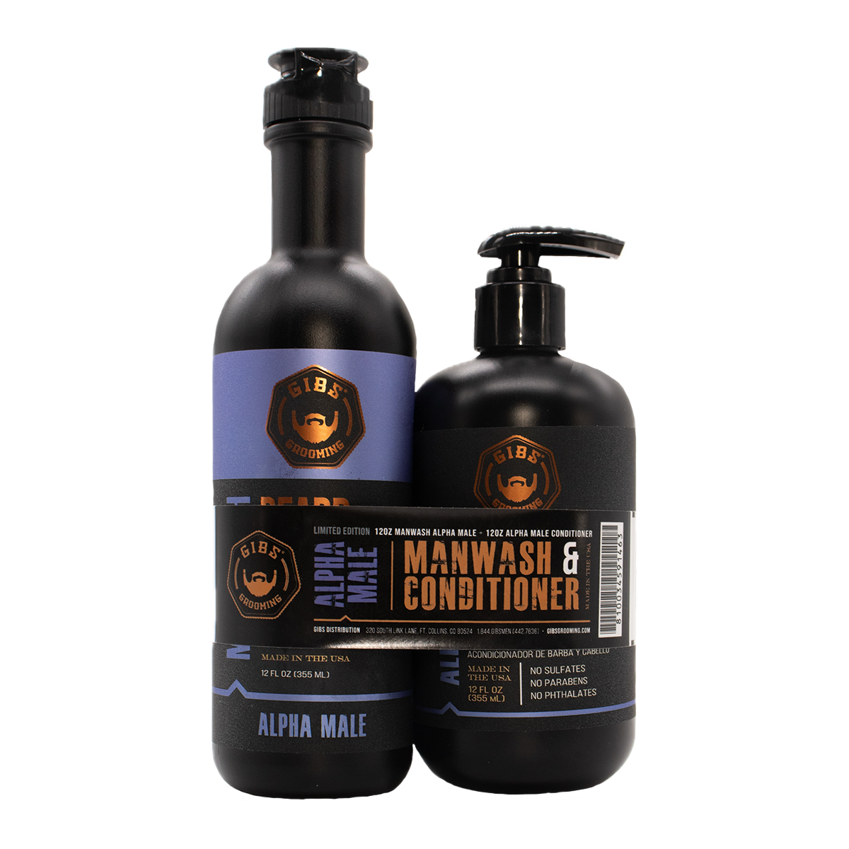 Alpha Male Man Wash and Conditioner Holiday Duo