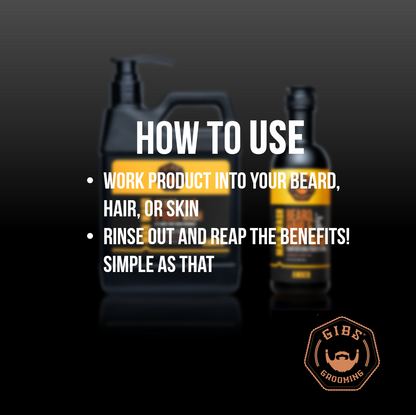 Amber Man Wash: Beard, Hair & Body Wash Liter (32 oz)
