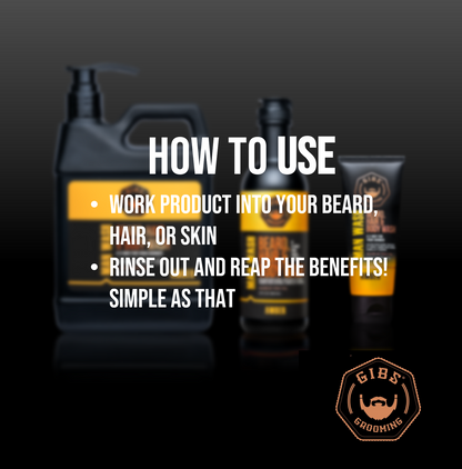 Amber Man Wash: Beard, Hair & Body Wash 12 oz