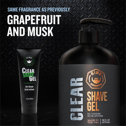 Clear Shave Gel 16 oz