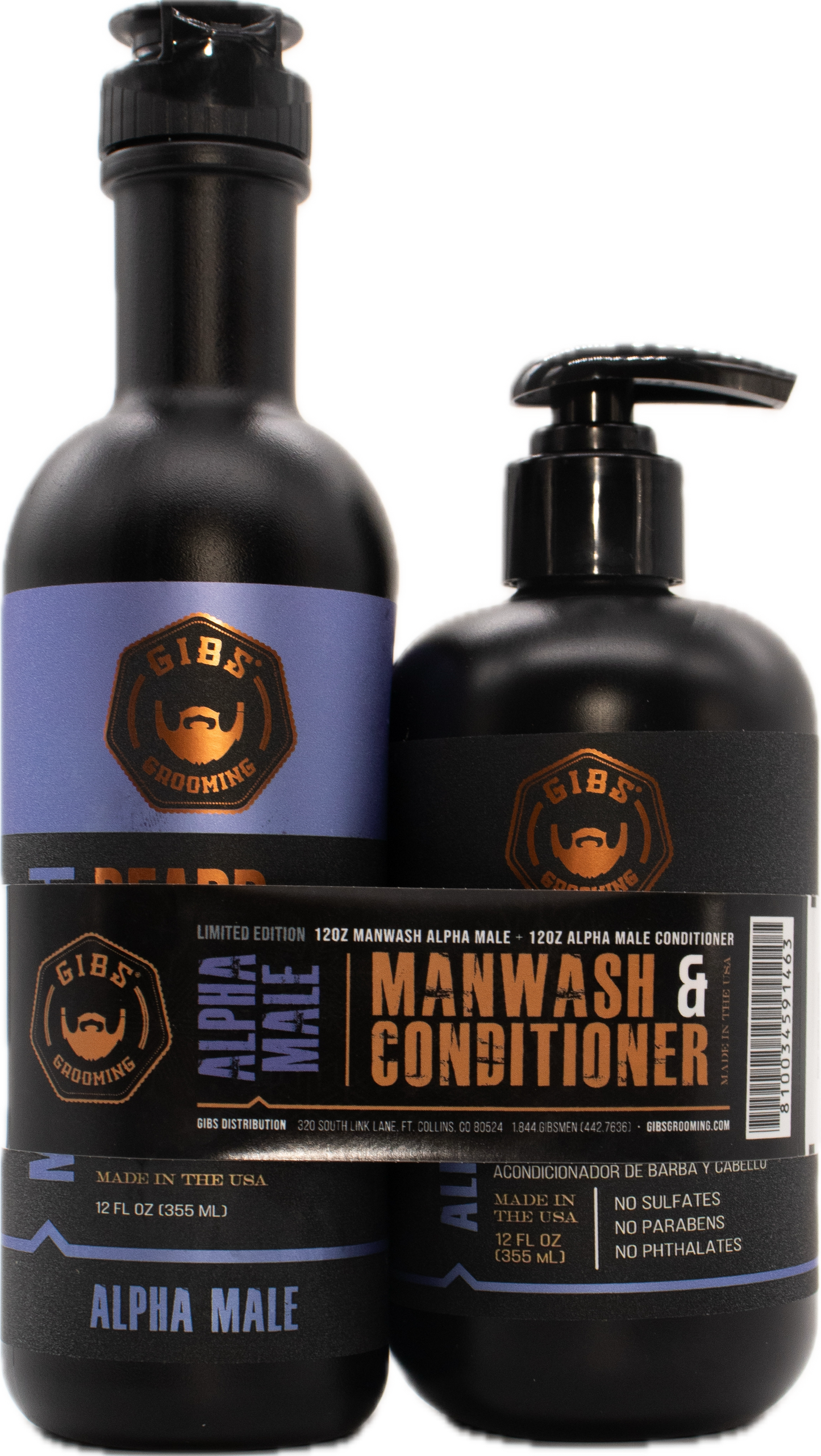 Alpha Male Man Wash and Conditioner Holiday Duo