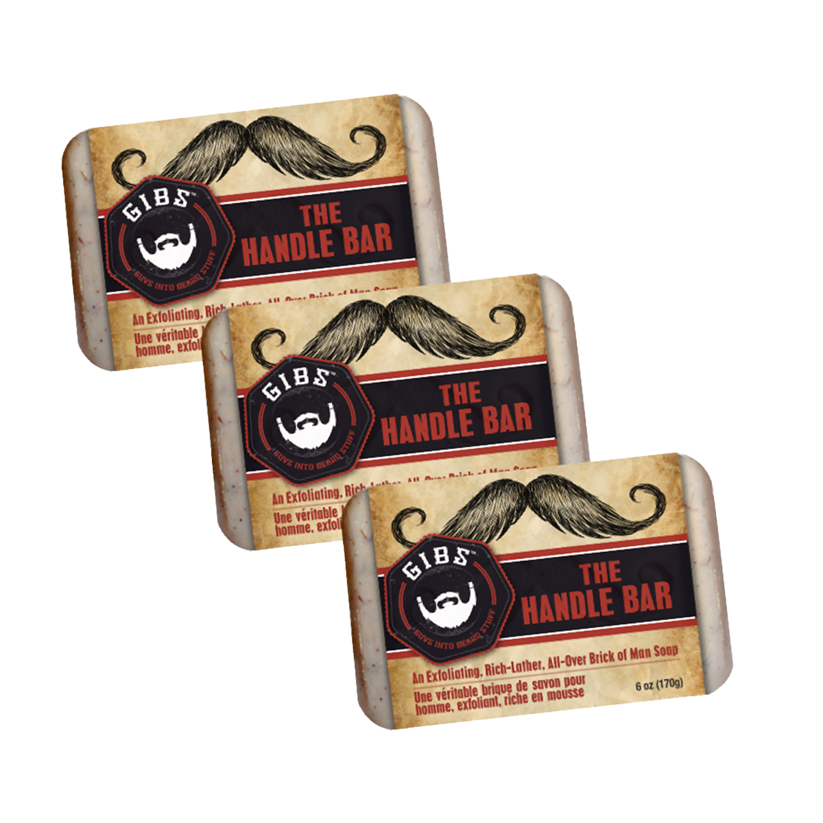 The Handle Bar Soap - 3 PACK