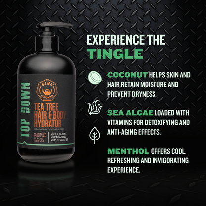 Top Down Tea Tree Hair & Body Hydrator Liter