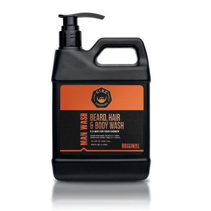 Original Man Wash: Beard, Hair & Body Wash Liter