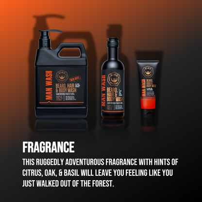Original Man Wash: Beard, Hair & Body 12 oz