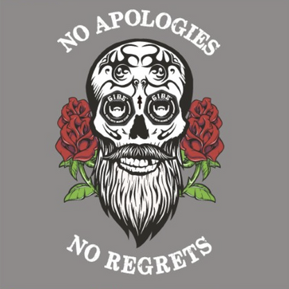 No Apologies Tee Black