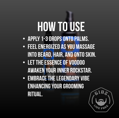 Beard, Hair & Tattoo Oil: Voodoo Prince 4oz.