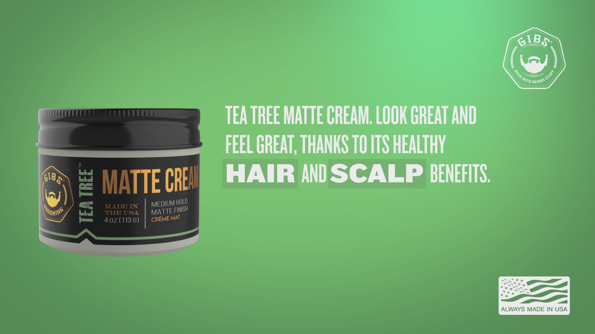 Tea Tree Matte Cream – Gibs Grooming