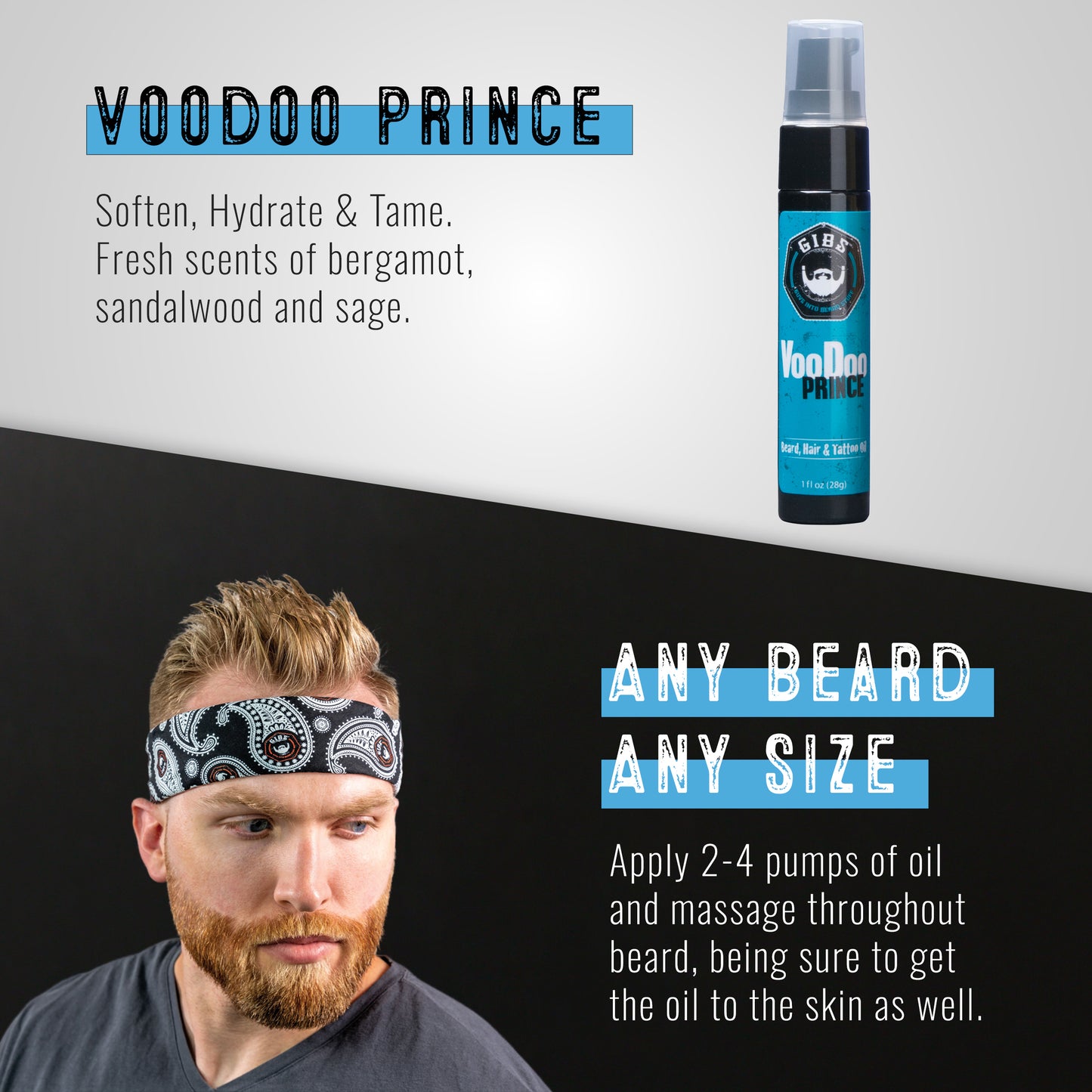 VooDoo Prince Beard, Hair & Tattoo Oil