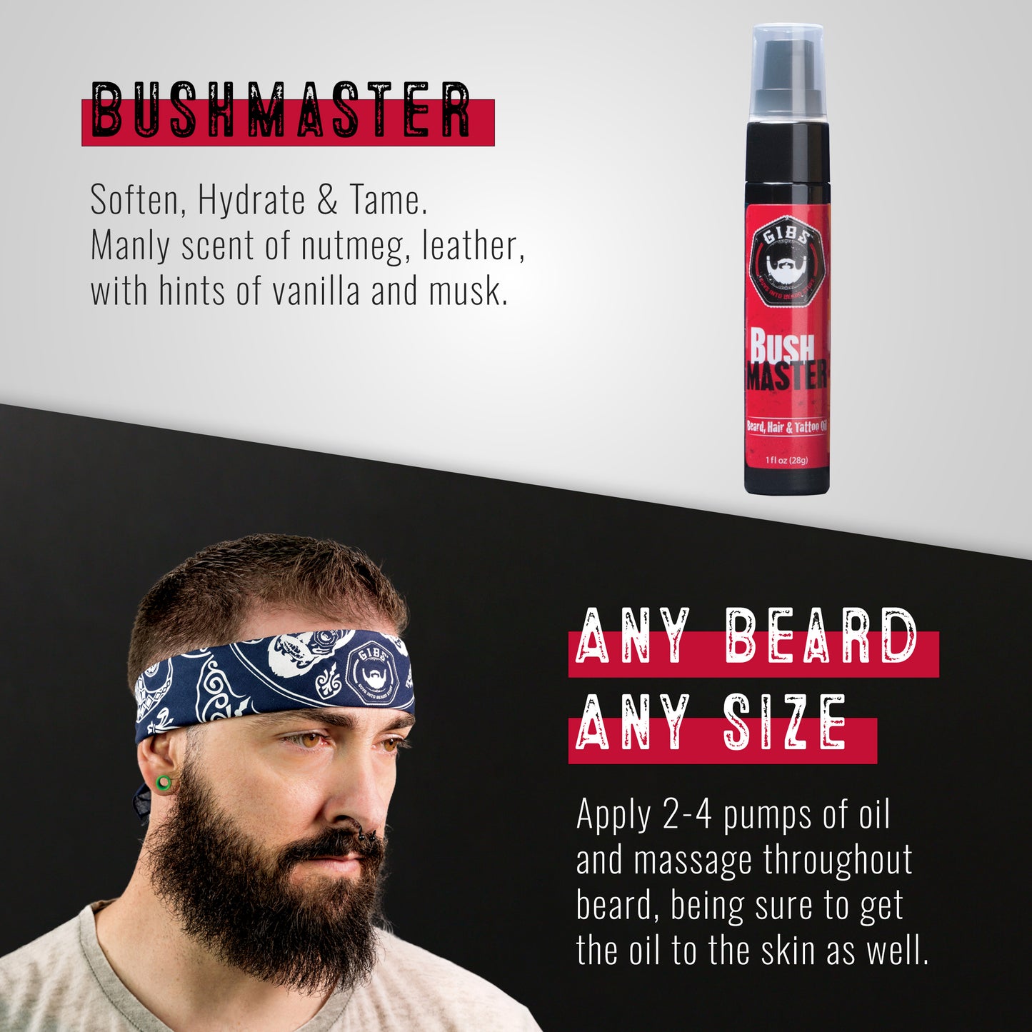 Bush Master Beard, Hair & Tattoo Oil