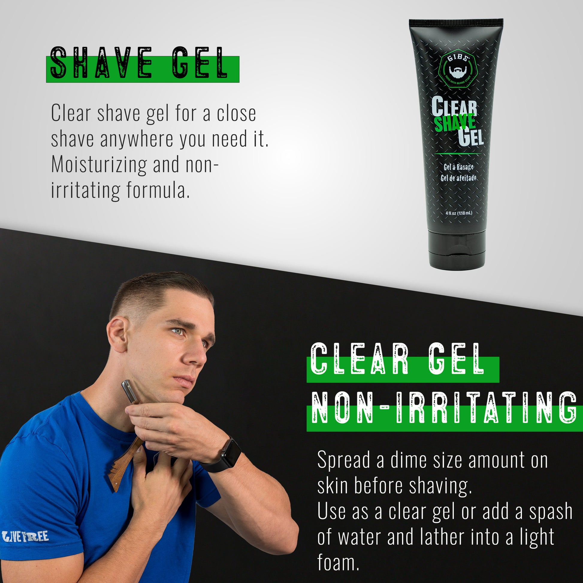 Clear Shave Gel – Gibs Grooming